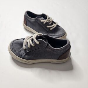 Sperry Top Sider Deckfin LTT JR Little Boys Size 7.5M Gray Casual Sneaker Shoe